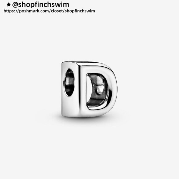 Pandora Letter D Alphabet Charm - Picture 1 of 6